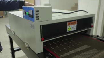 Screen printing tunnel dryer