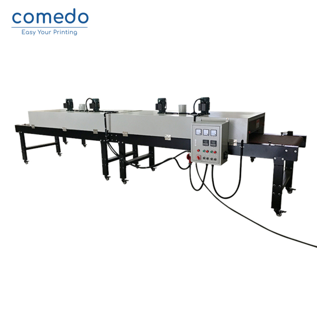 Screen printing tunnel dryer