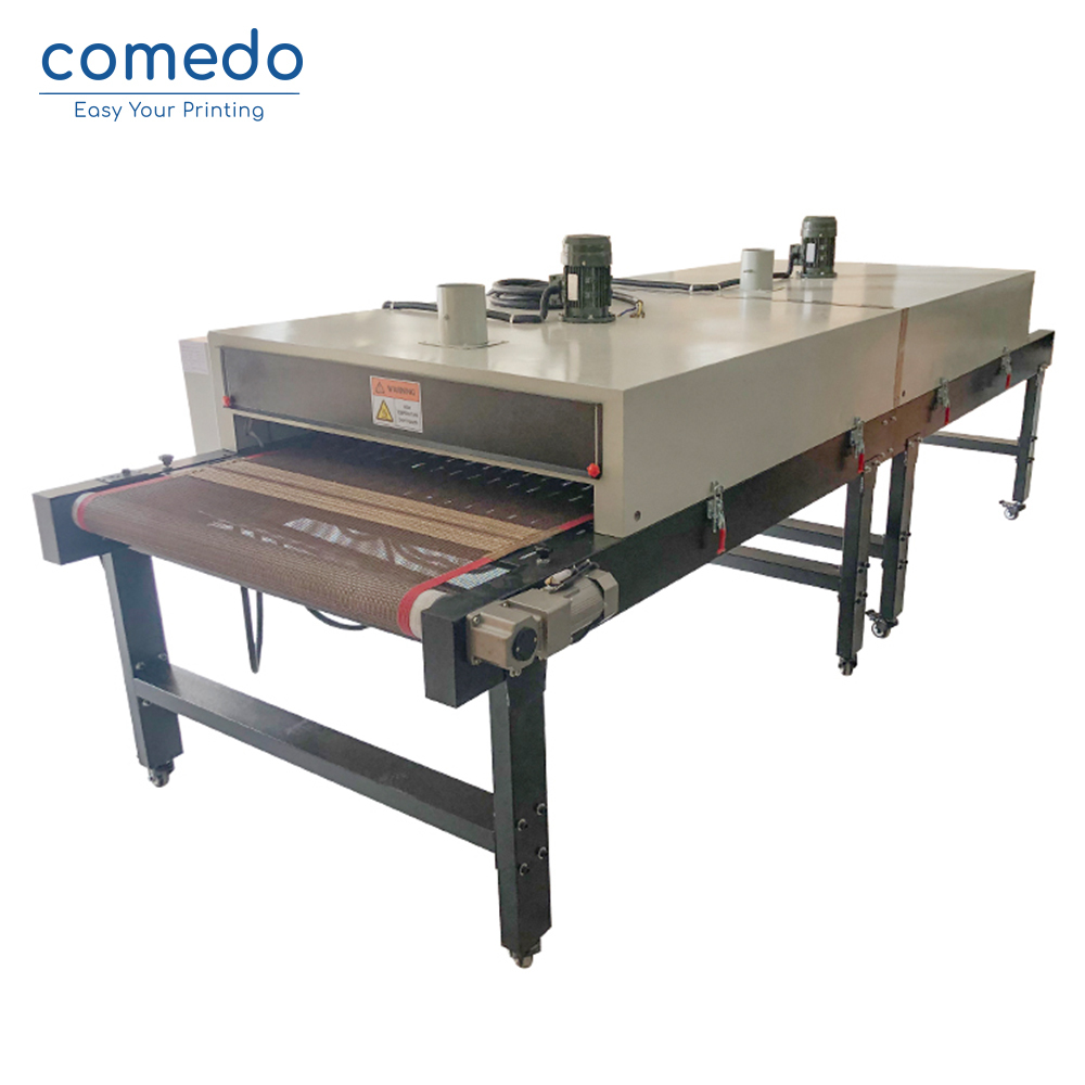 Screen printing tunnel dryer