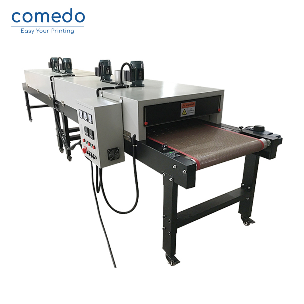 Screen printing tunnel dryer