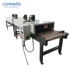 Screen printing tunnel dryer
