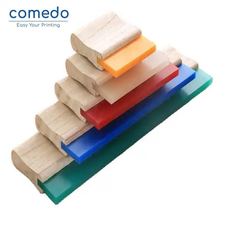 Wooden handle squeegee for screen printing