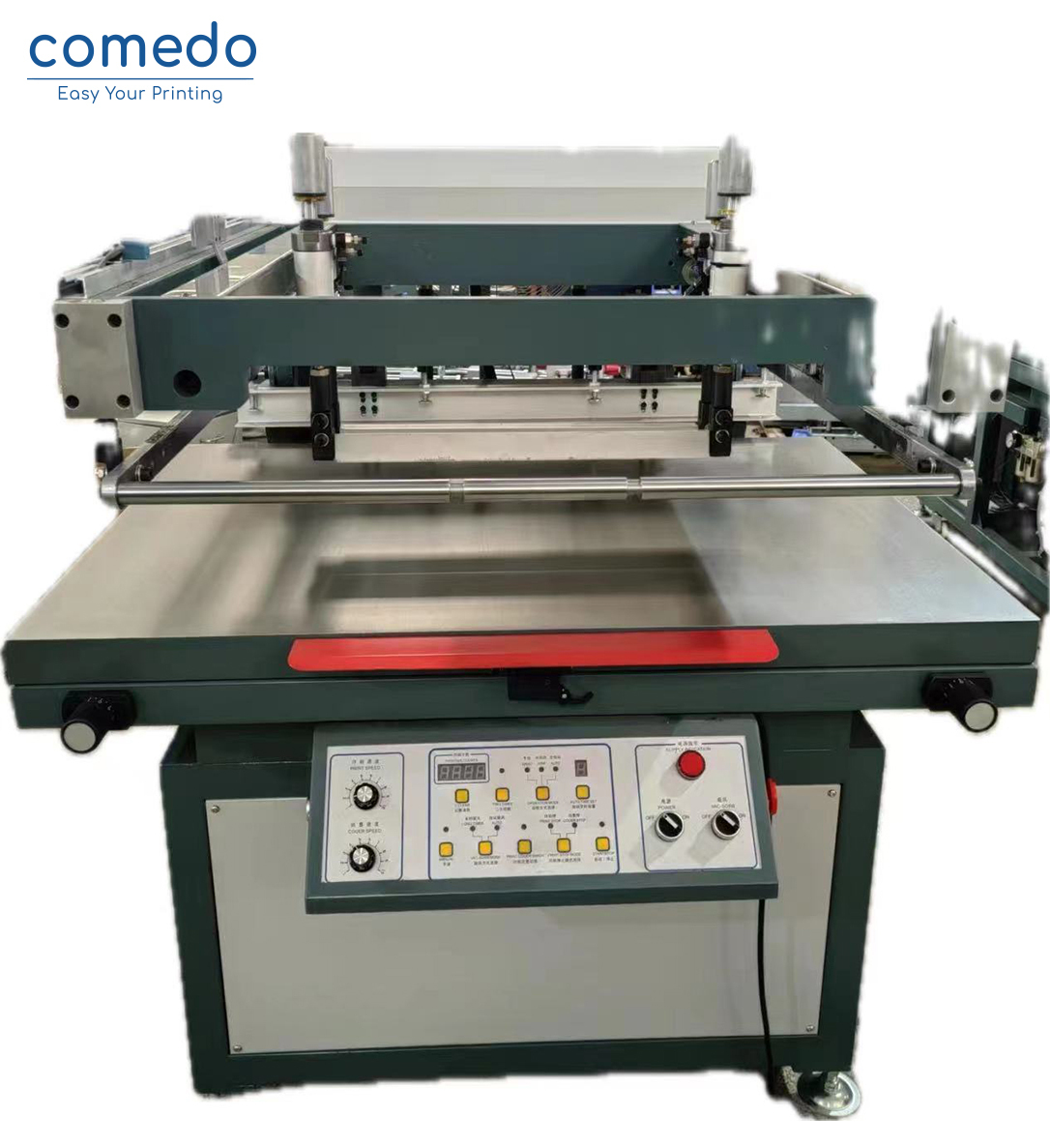 High accuracy semi-auto oblique Arm Serigraphy flat screen printing machine KMD6090