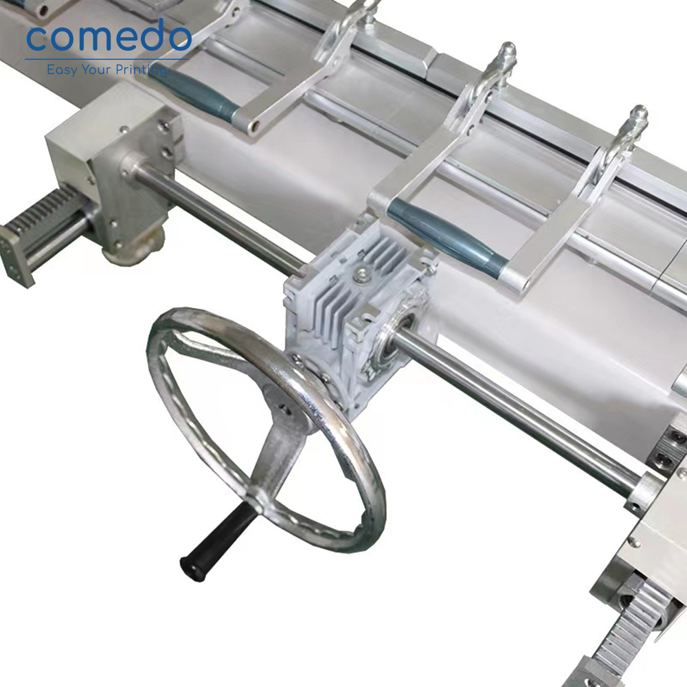 Pneumatic double clamp mesh stretching machine