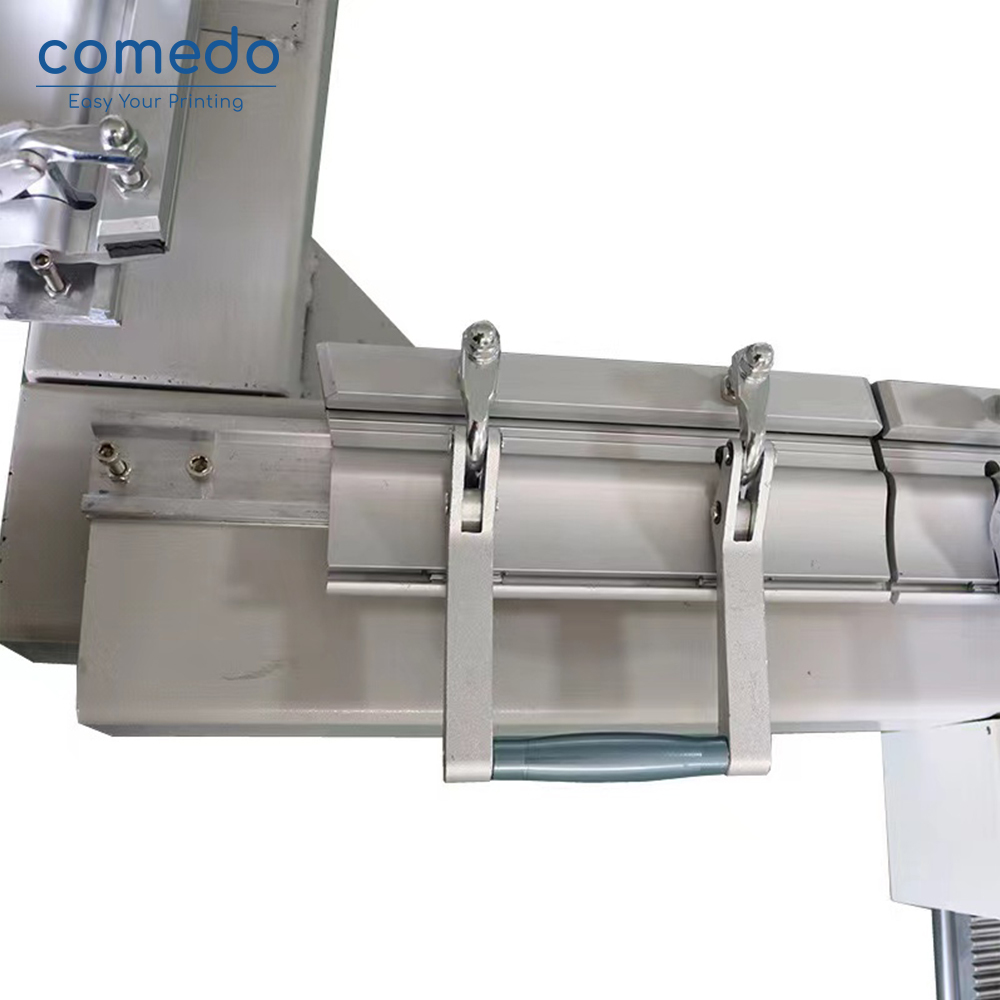 Pneumatic double clamp mesh stretching machine