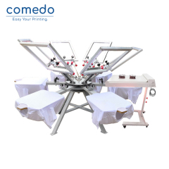 Manual rotary screen printing machine with micro regstration 404 606 808