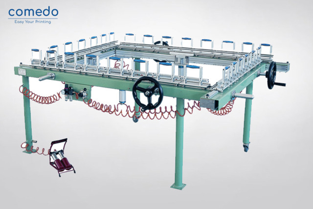 High precise mesh stretching machine