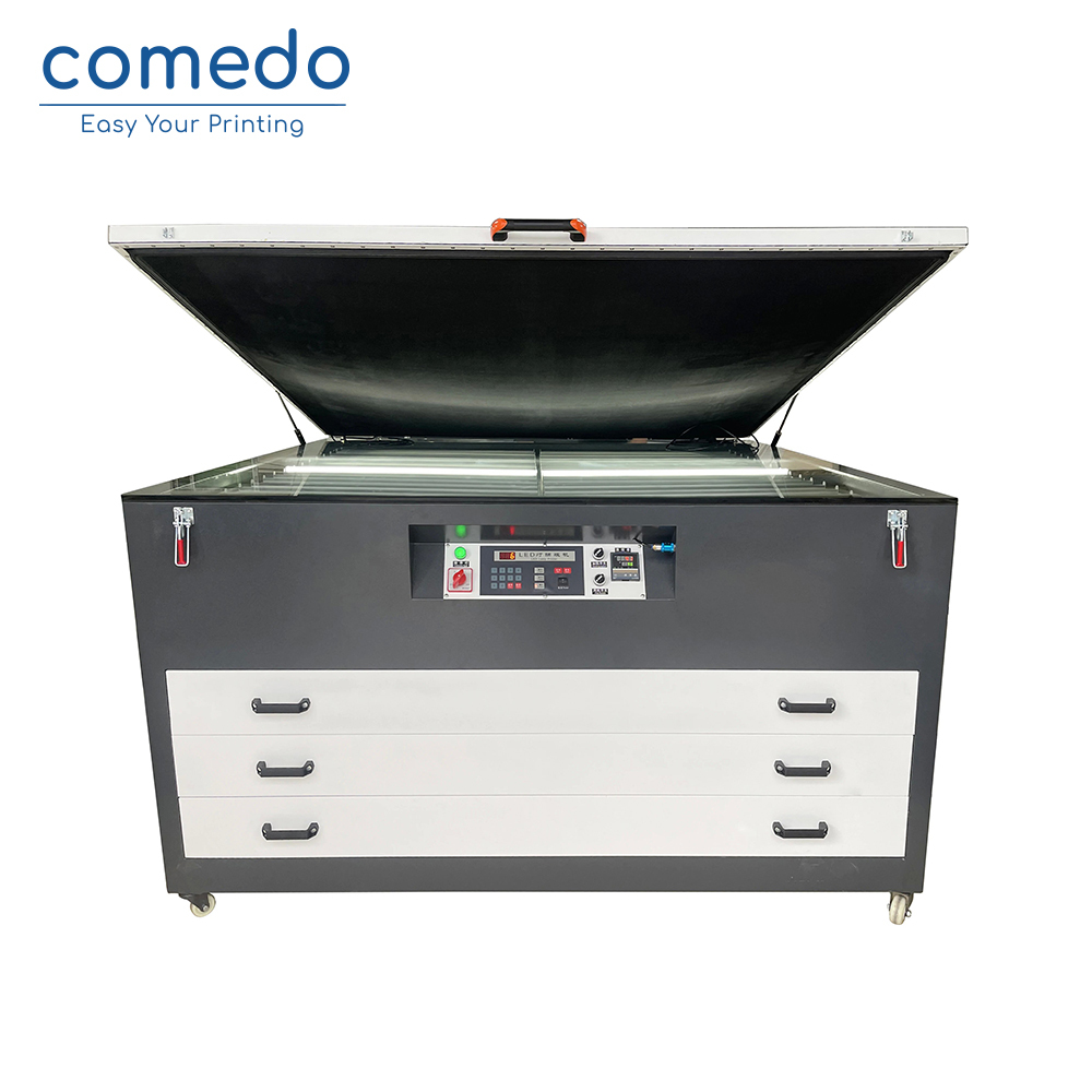 New model Desktop Vacuum LED UV Exposure Unit with drying cabinet