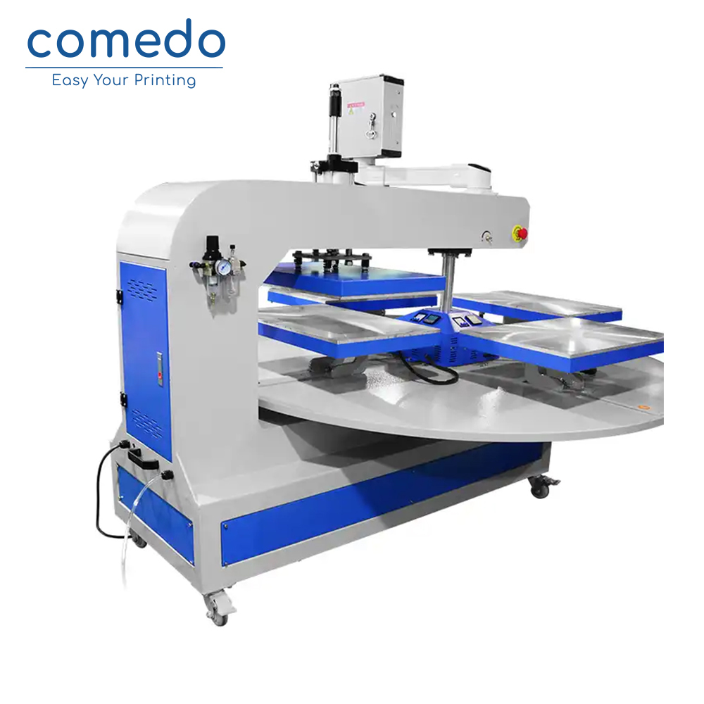 Automatic Pneumatic 4 Station Sublimation Heat Press For T-Shirt