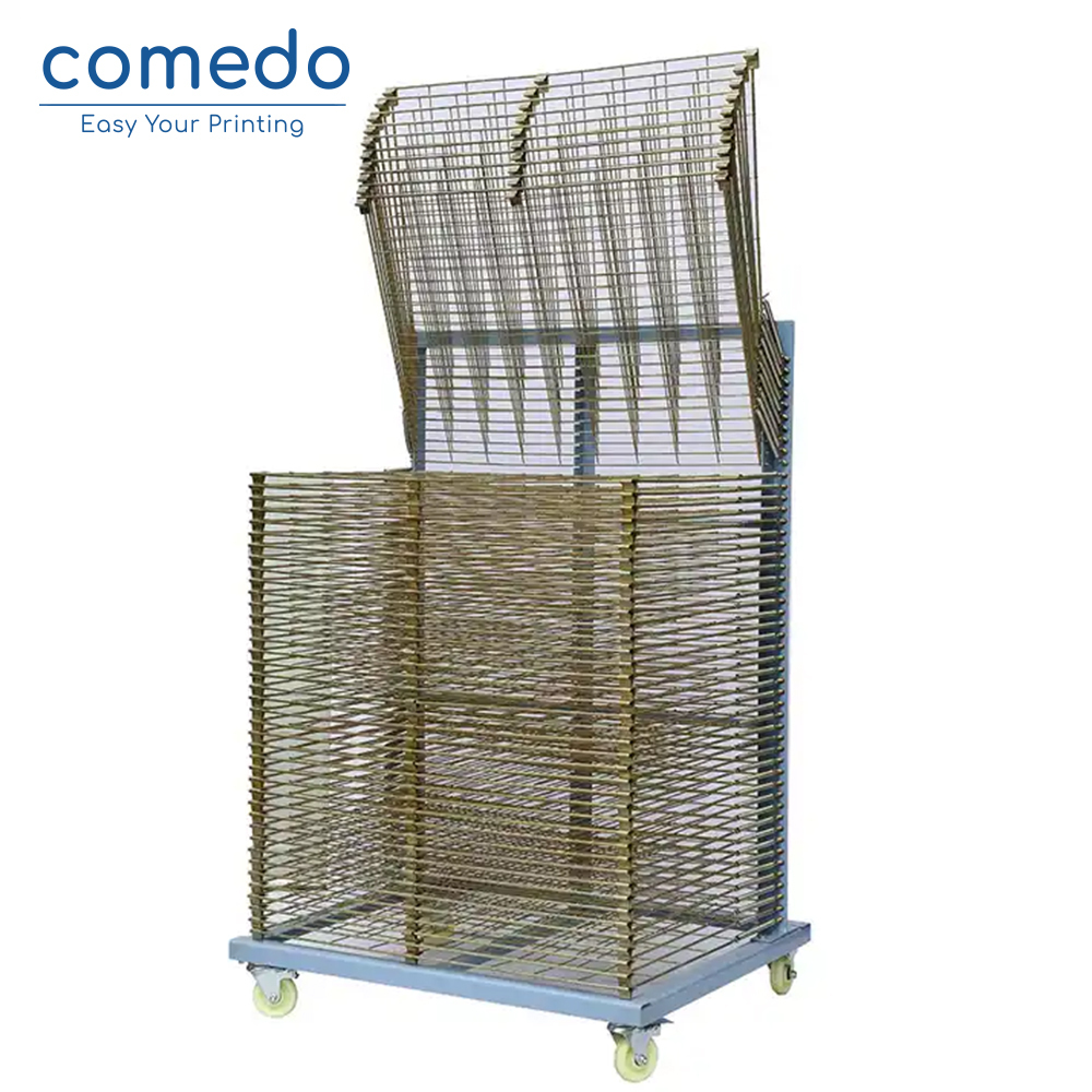 Screen printing drying racks