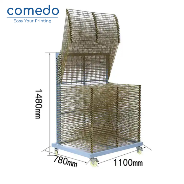 Screen printing drying racks