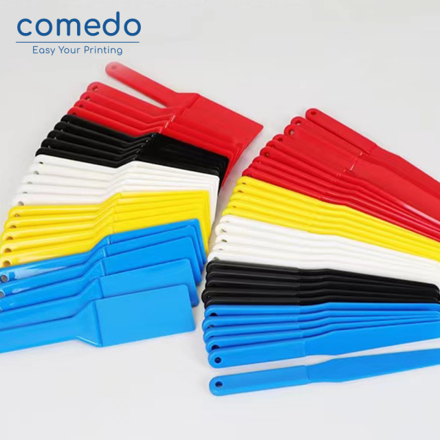 Comedo 4 color Plastic Spatula for Screen Printing