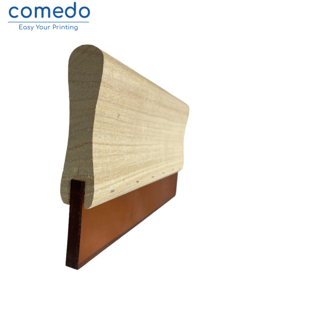 Wooden handle squeegee for screen printing