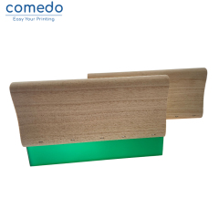 Wooden handle squeegee for screen printing