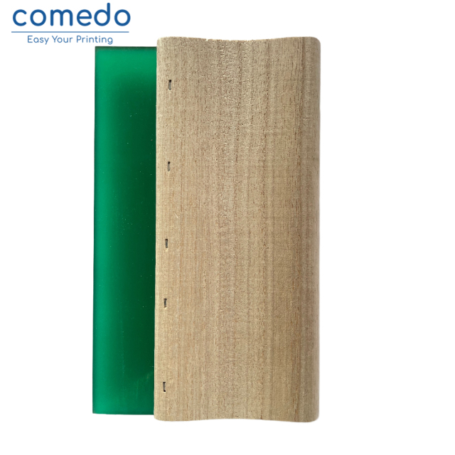 Wooden handle squeegee for screen printing