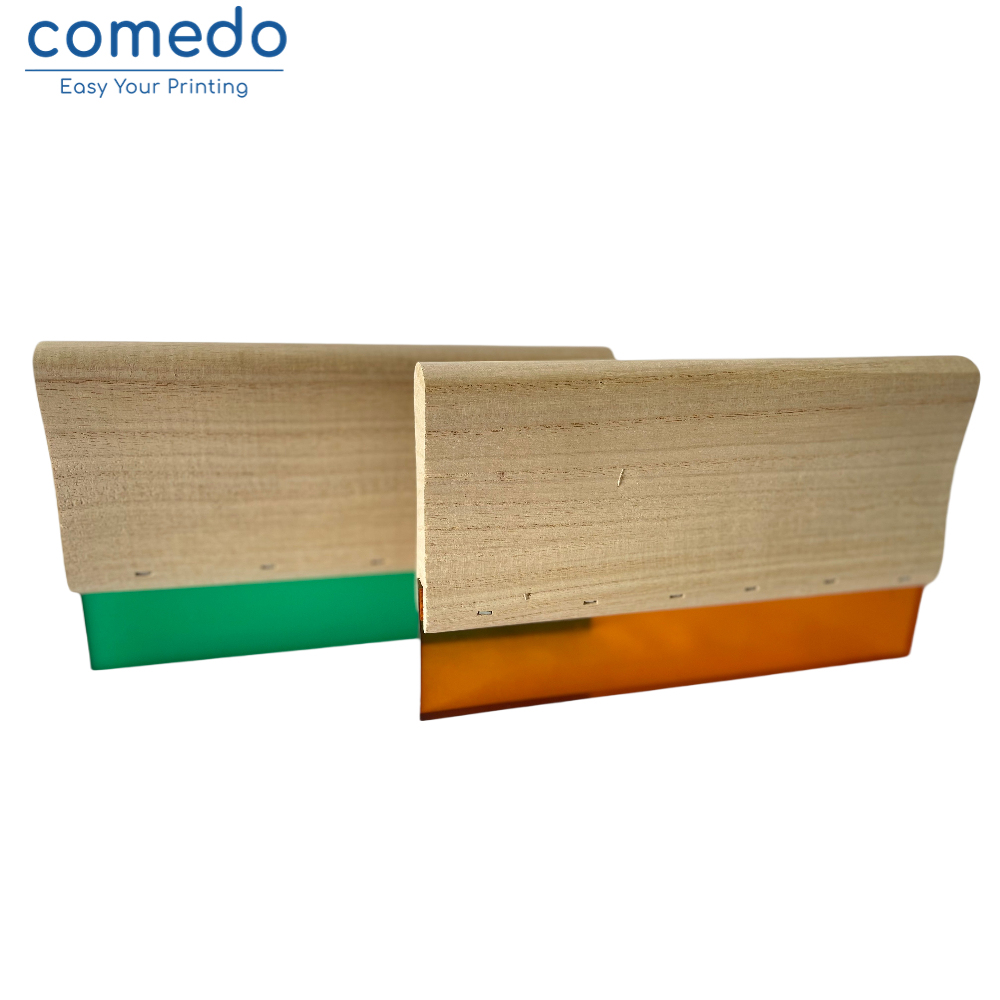 Wooden handle squeegee for screen printing