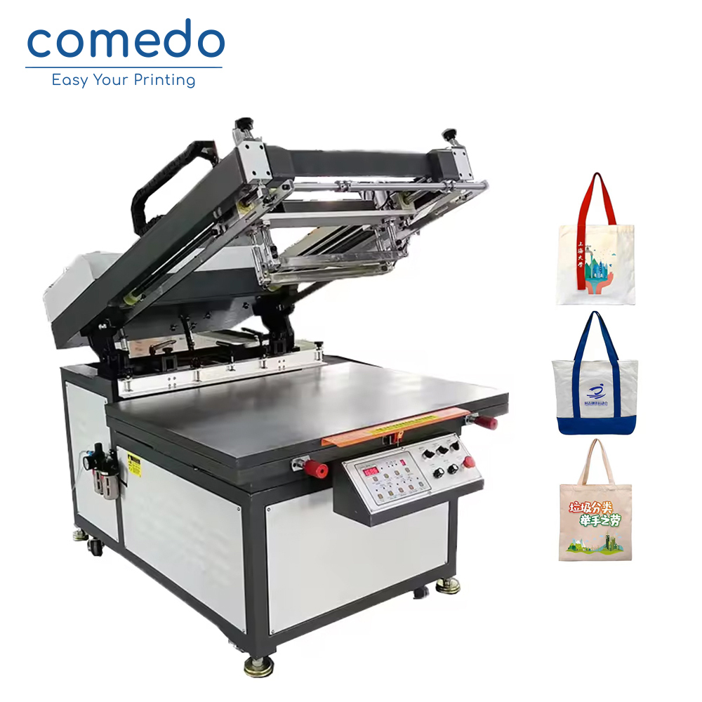 High accuracy semi-auto oblique Arm Serigraphy flat screen printing machine KMD6090