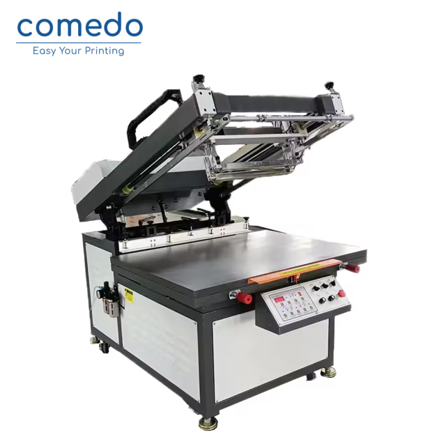 High accuracy semi-auto oblique Arm Serigraphy flat screen printing machine KMD6090