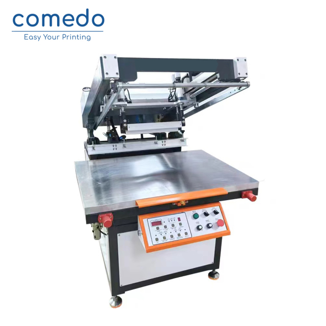 High accuracy semi-auto oblique Arm Serigraphy flat screen printing machine KMD6090