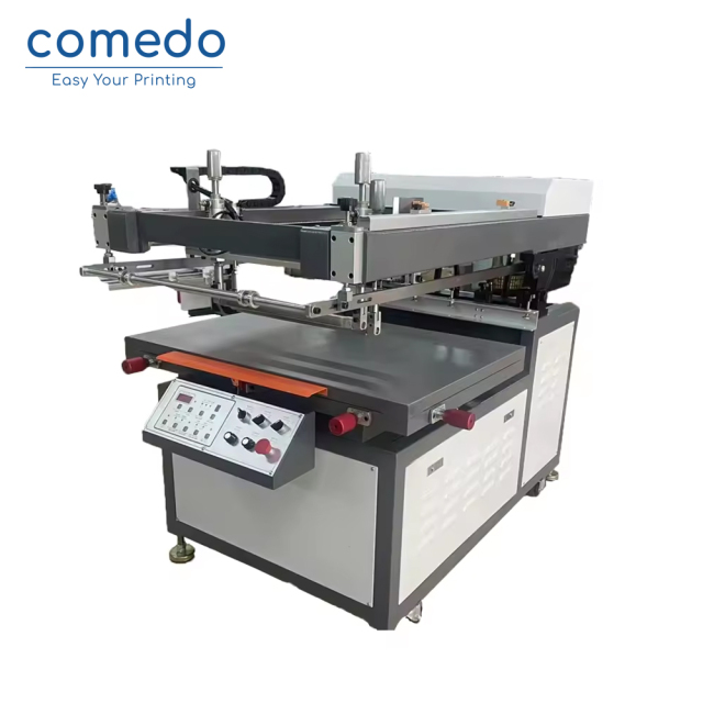 High accuracy semi-auto oblique Arm Serigraphy flat screen printing machine KMD6090