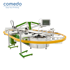 Oval screen printing machine