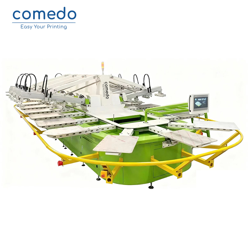 Oval screen printing machine