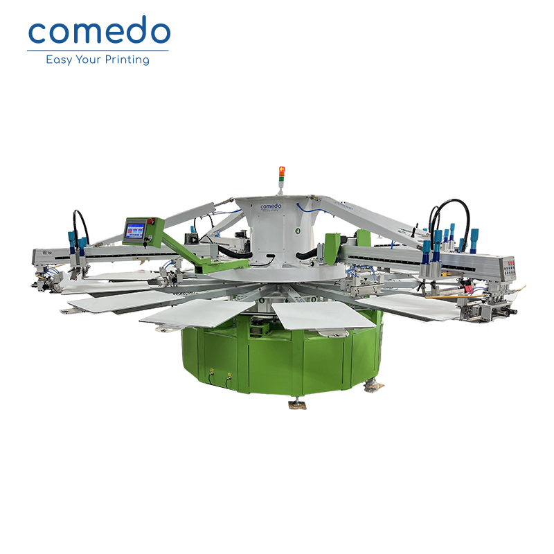Automatic Rotary Octopus Screen Printing Machine 6 color 14 station