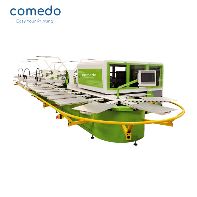 Oval screen printing machine