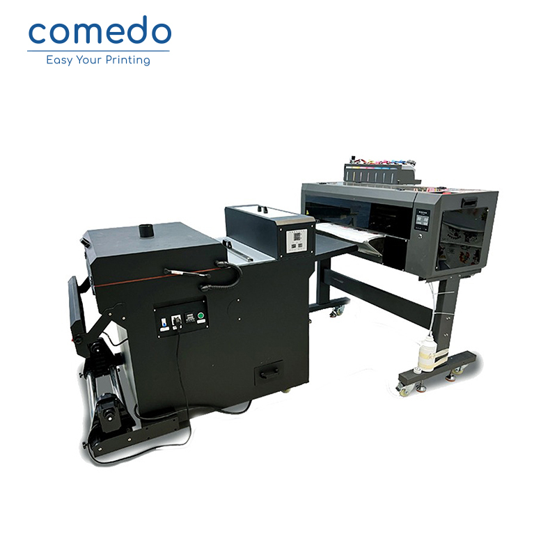 DTF T-shirt printer with 2 heads i3200 printing width 60cm with powder shaker