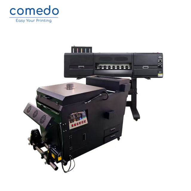 DTF T-shirt printer with 2 heads i3200 printing width 60cm with powder shaker