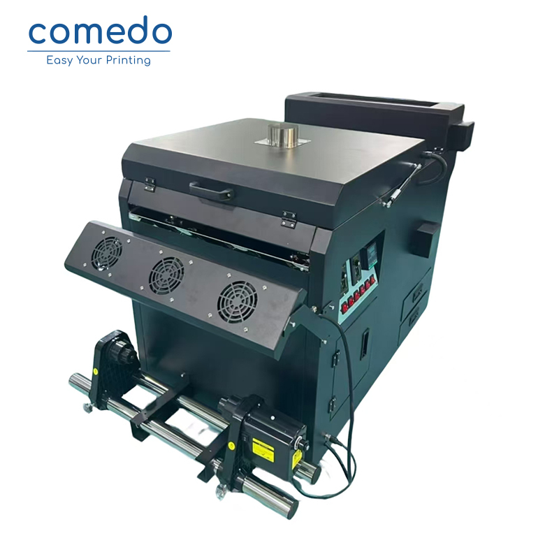 DTF T-shirt printer with 2 heads i3200 printing width 60cm with powder shaker