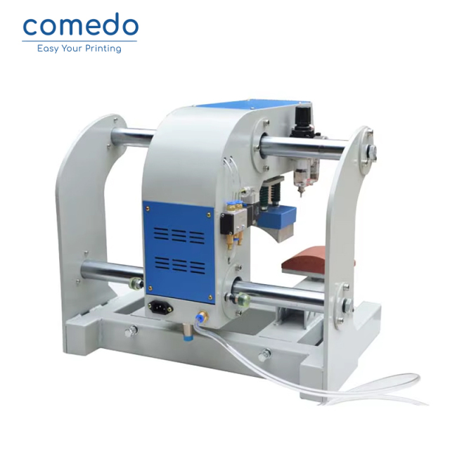 Comedo double station pneumatic hat heat press 8x14cm
