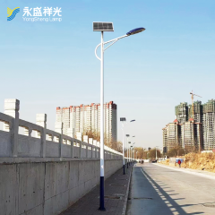 Hot dip galvanized 7m 8m 9m 10m 11m 12m solar street light post with single arm round tapered eco-friendly street light pole for