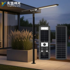 National standard module all in one integrated LED solar street light with double-sided monocrystal IP65 for street light and parking lot