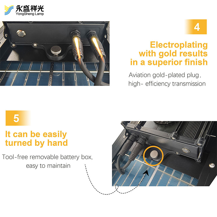 National standard module all in one integrated LED solar street light with double-sided monocrystal IP65 for street light and parking lot