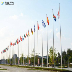 High quality Automatic Raise Stainless Steel Tapered Flag Pole with Customizable Height and Thickness for Outdoor Flags