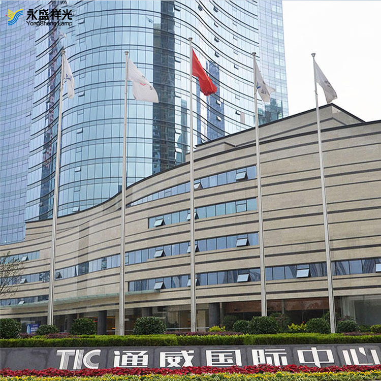 High quality Automatic Raise Stainless Steel Tapered Flag Pole with Customizable Height and Thickness for Outdoor Flags