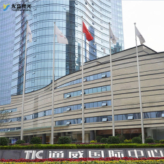 High quality Automatic Raise Stainless Steel Tapered Flag Pole with Customizable Height and Thickness for Outdoor Flags
