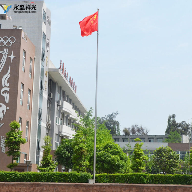 High quality Automatic Raise Stainless Steel Tapered Flag Pole with Customizable Height and Thickness for Outdoor Flags