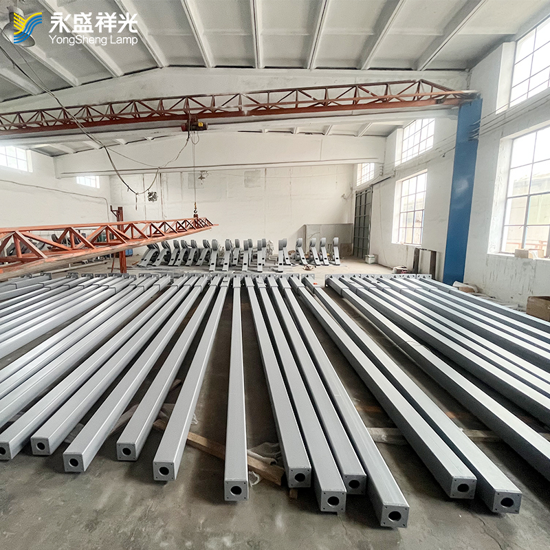 Factory since 1985 free design 3m 4m 5m 6m 7m 8m 10m 12m square galvanized steel pole outdoor Led street light post