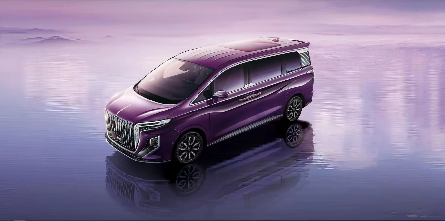 In Stock 2023 New Cars HQ9 Light Fuel Cell System Middle MPV Hoy Saling Business And Family For HONG QI Used Cars