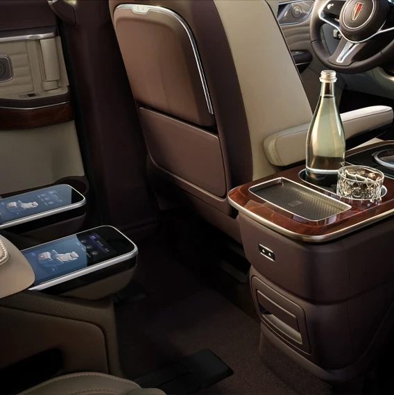 In Stock 2023 New Cars HQ9 Light Fuel Cell System Middle MPV Hoy Saling Business And Family For HONG QI Used Cars