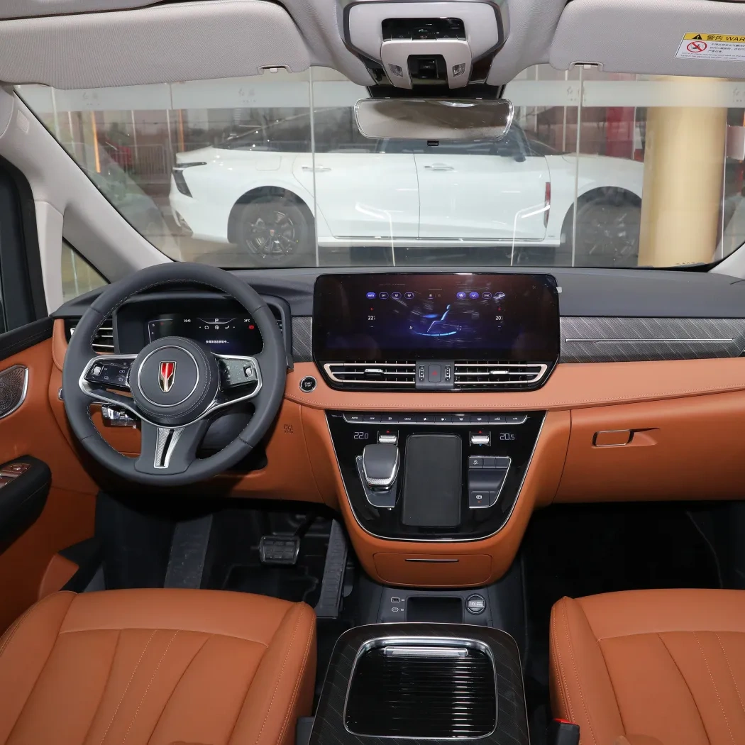 In Stock 2023 New Cars HQ9 Light Fuel Cell System Middle MPV Hoy Saling Business And Family For HONG QI Used Car