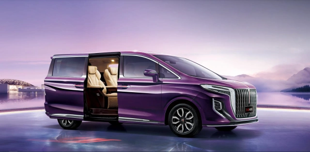 In Stock 2023 New Cars HQ9 Light Fuel Cell System Middle MPV Hoy Saling Business And Family For HONG QI Used Cars