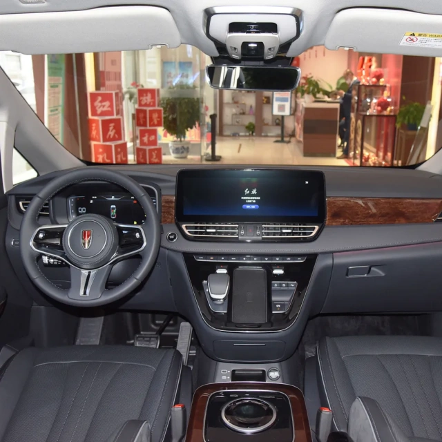 In Stock 2023 New Cars HQ9 Light Fuel Cell System Middle MPV Hoy Saling Business And Family For HONG QI Used Cars