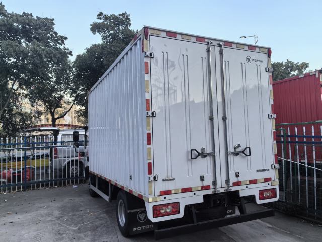 2023 hot selling Foton Ollin box truck Youth Invincible Edition 145 horsepower 4.14 meters single row light truck for Foton