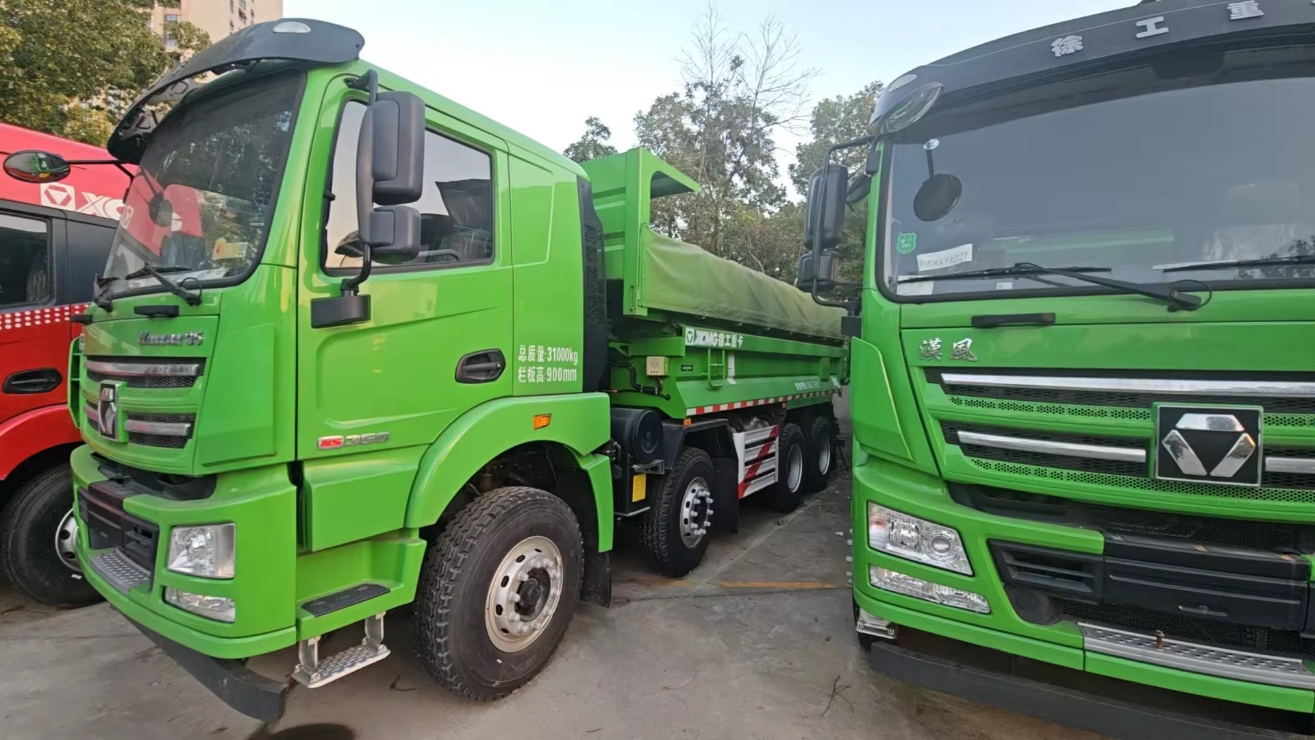 2023 China hot selling Sinotruk XCMG G5 series 8*4 National VI fuel dump trucks for XCMG