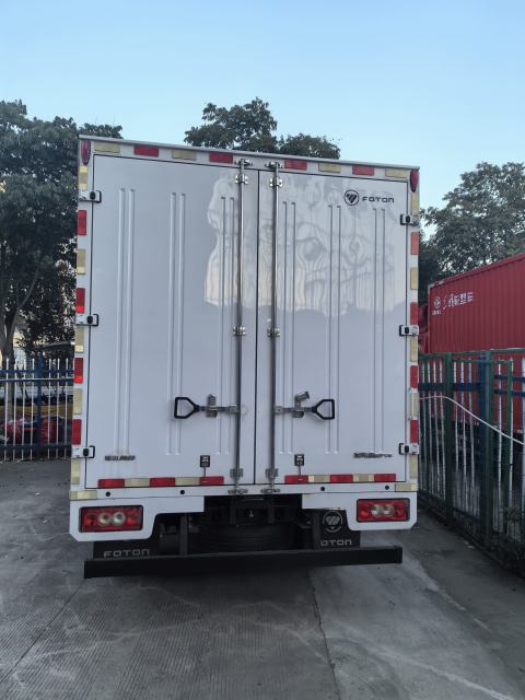 2023 hot selling Foton Ollin box truck Youth Invincible Edition 145 horsepower 4.14 meters single row light truck for Foton