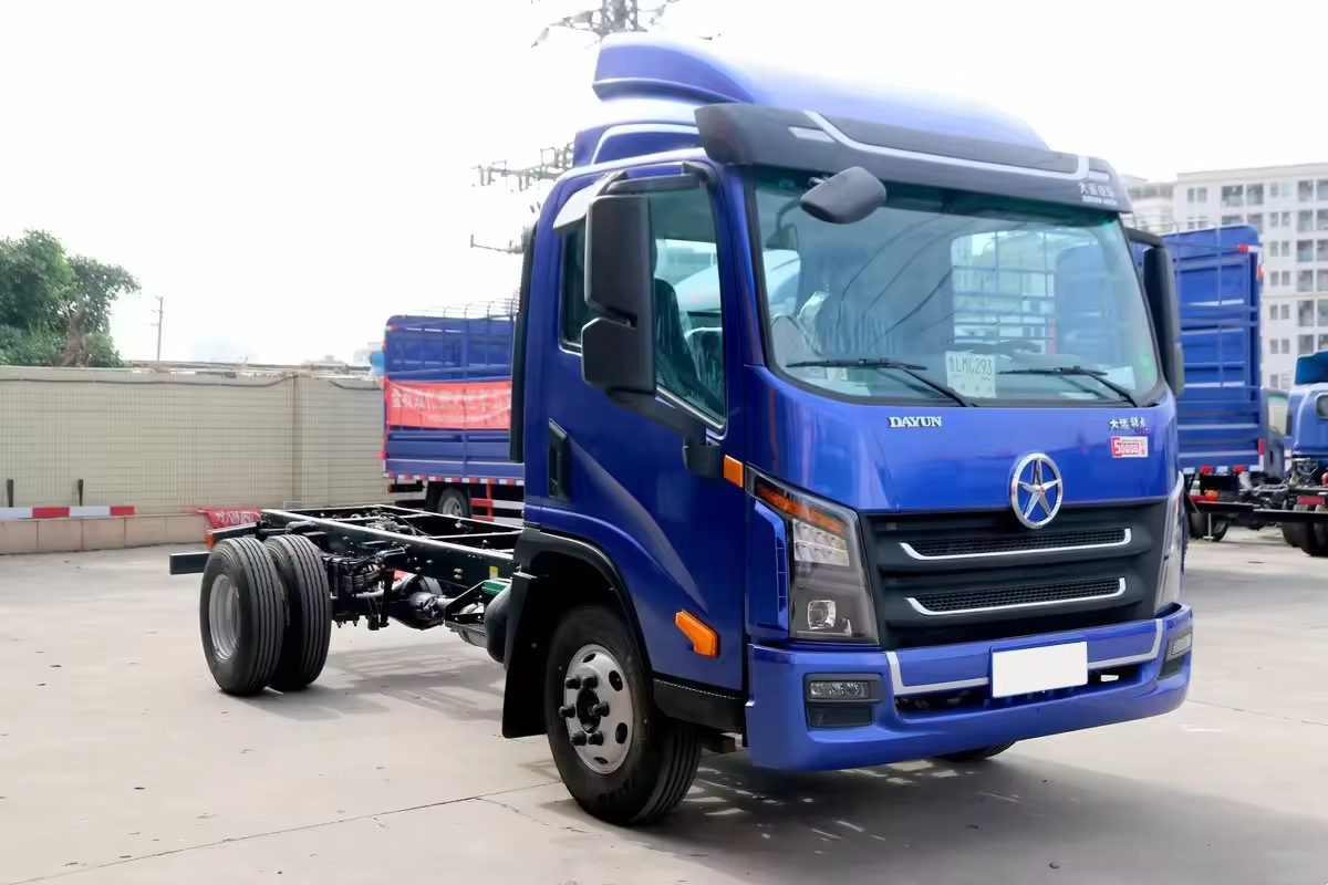 2023 China Manufacture truck Dayun Dragon Cargo truck 156 horsepower 4.12 single row box type light truck National V for Dayun