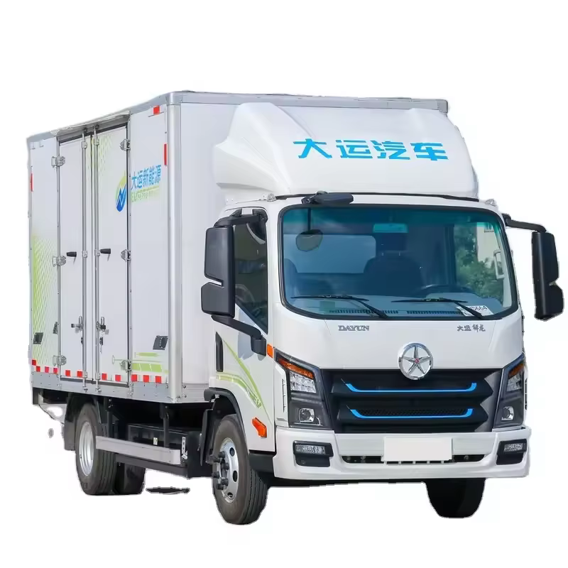 2024 hot selling China brand Dayun Dragon Electric E3 4.5T 4.12m Single row Pure Electric Box Light Truck 81.14kWh for DAYUN